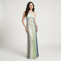 Elegant Sequin Maxi Dress with Halterneck – Glamorous Evening Dress for Party & Wedding-Dresses-Green-S-Moninavi