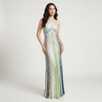 Elegant Sequin Maxi Dress with Halterneck – Glamorous Evening Dress for Party & Wedding