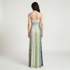 Elegant Sequin Maxi Dress with Halterneck – Glamorous Evening Dress for Party & Wedding-Dresses-Green-S-Moninavi